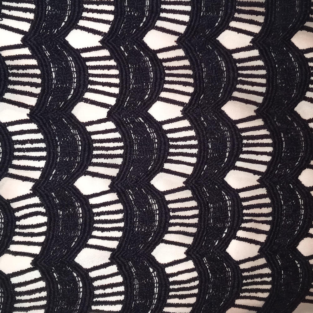 🖤Kate Spade🖤 - Black/Cream Virginia Lace Scallop Skirt - Picture 5 of 11